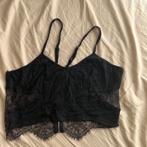 Lace Cropped Top.